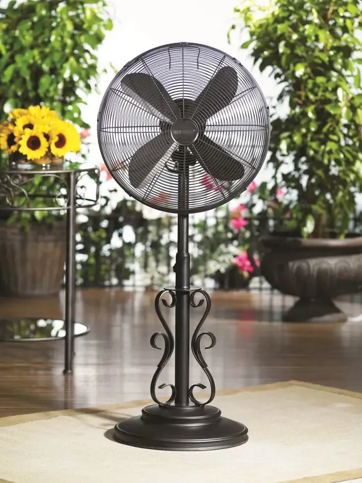 Deco Breeze 18" Standing Outdoor Fan - Ebony