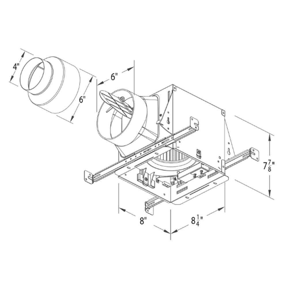 Delta BreezElite 80-110 CFM Adjustable Speed Bathroom Exhaust Fan With Humidity and Motion Sensor