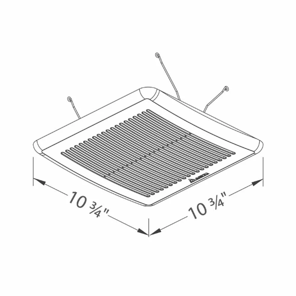 Delta BreezElite 80-110 CFM Adjustable Speed Bathroom Exhaust Fan With Humidity and Motion Sensor