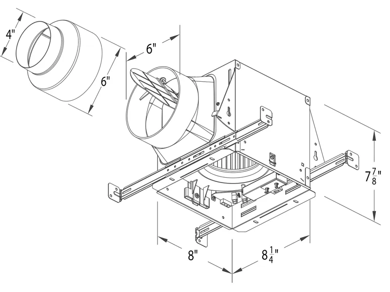 Delta BreezElite - ELT80-110H Ceiling Bathroom Exhaust Fan with Adjustable High Speed and Humidity Sensor