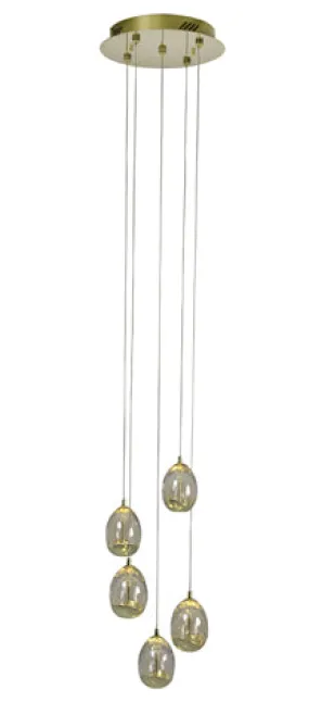 Dew Drop 5Lt Pendant 300Mm Gold