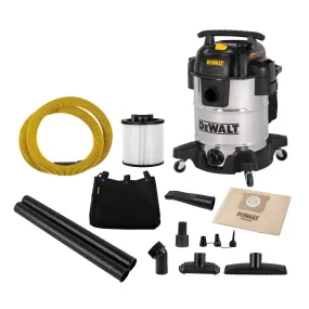 DeWalt DXV38S 1250W 38L Stainless Steel Wet & Dry Vacuum