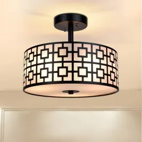 DLLT Flush Mount Ceiling Light: Semi-Flush Mount Light Fixture for Dining Room -