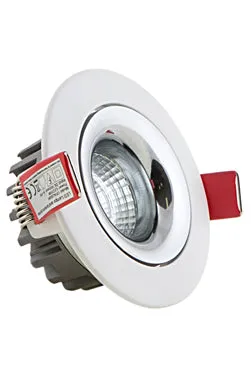 Downlight LED 5w White/Silver 4000K