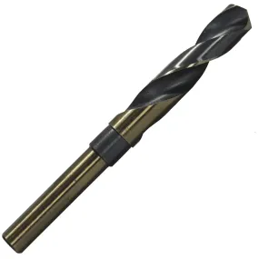 Drill America 13/16" HSS Black & Gold KFD Drill Bit - 1/2" Reduced 3-Flat Shank