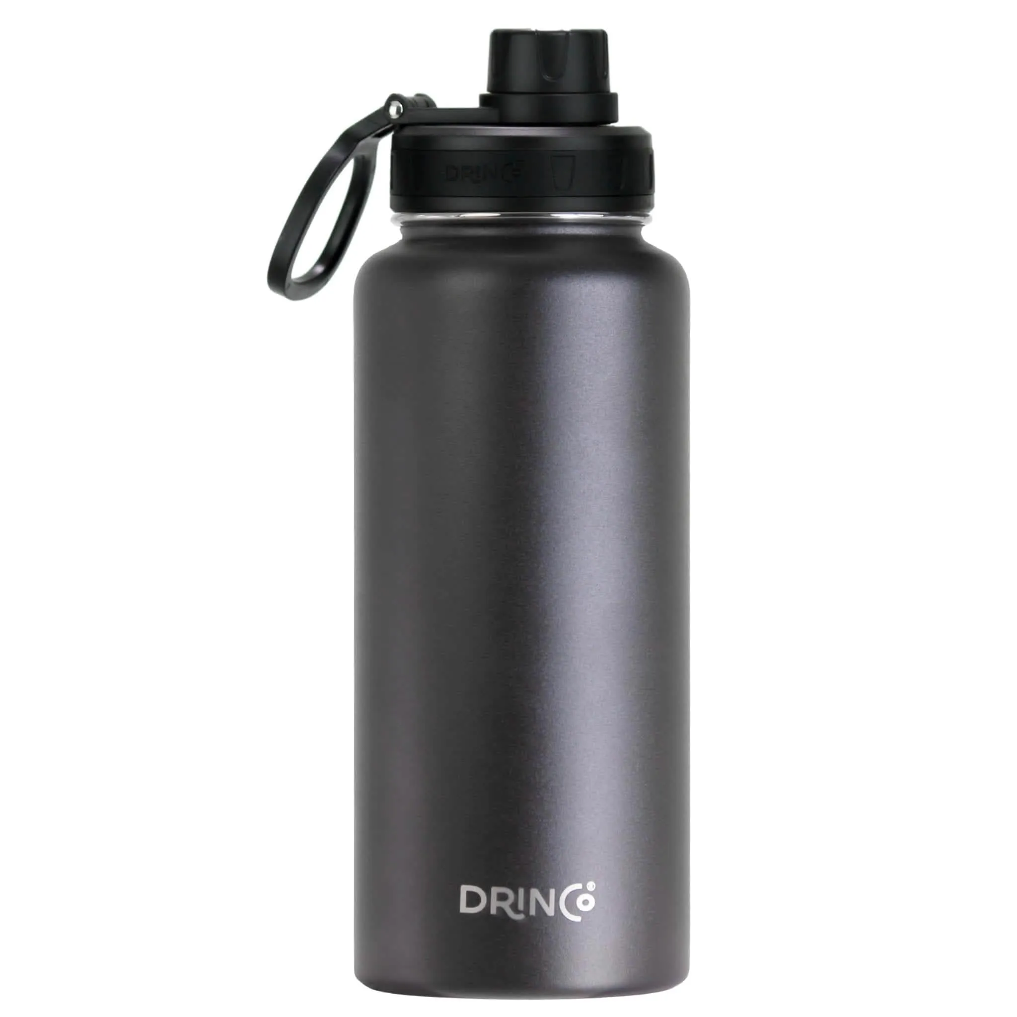 DRINCO® 32oz Insulated Stainless Steel Water Bottle - Midnight Black