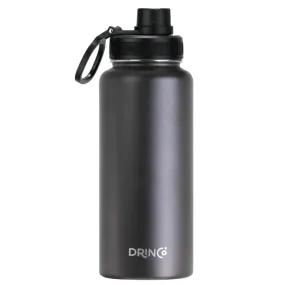 DRINCO® 32oz Insulated Stainless Steel Water Bottle - Midnight Black