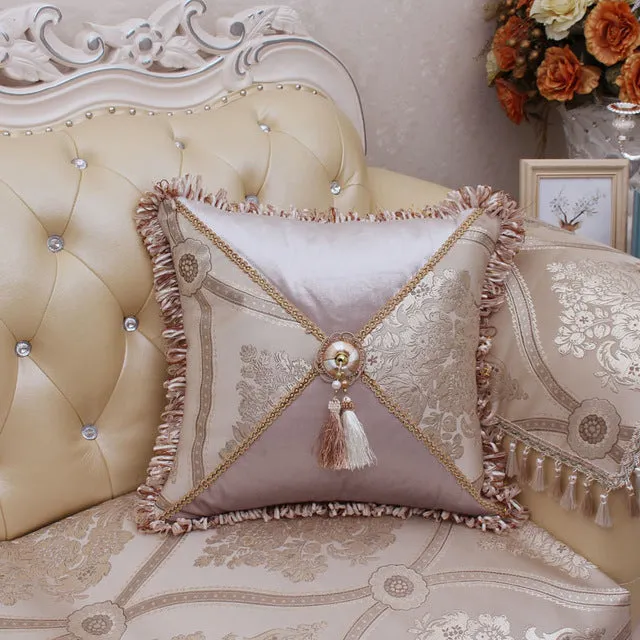 European Style Decorative Pillow Case Luxury Cotton