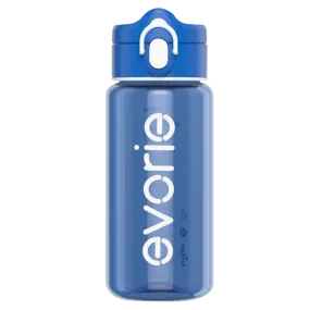 Evorie Tritan Kids Drinking Spout Water Bottle 380mL, Classic Blue