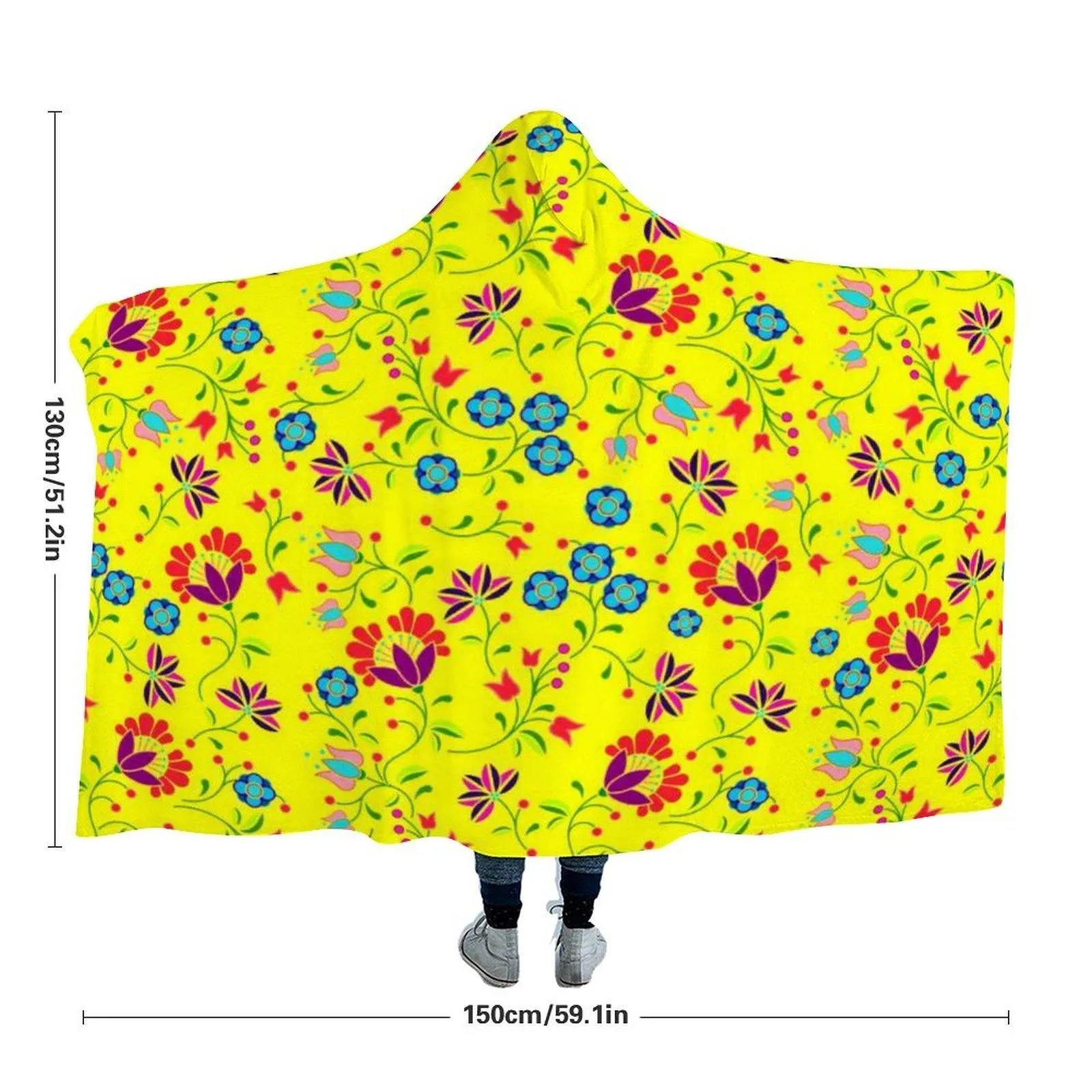 Fleur Indigine Mais Hooded Blanket