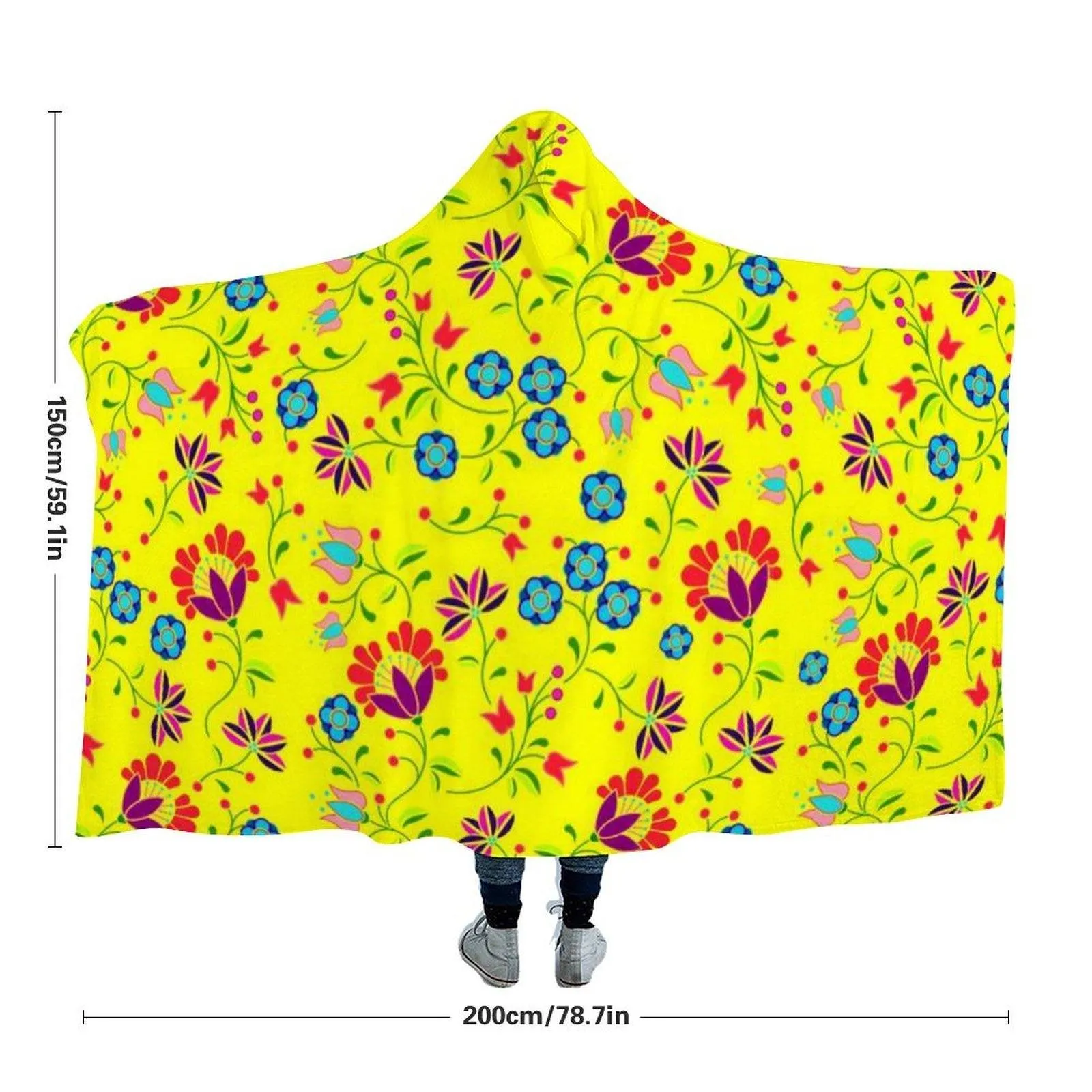 Fleur Indigine Mais Hooded Blanket