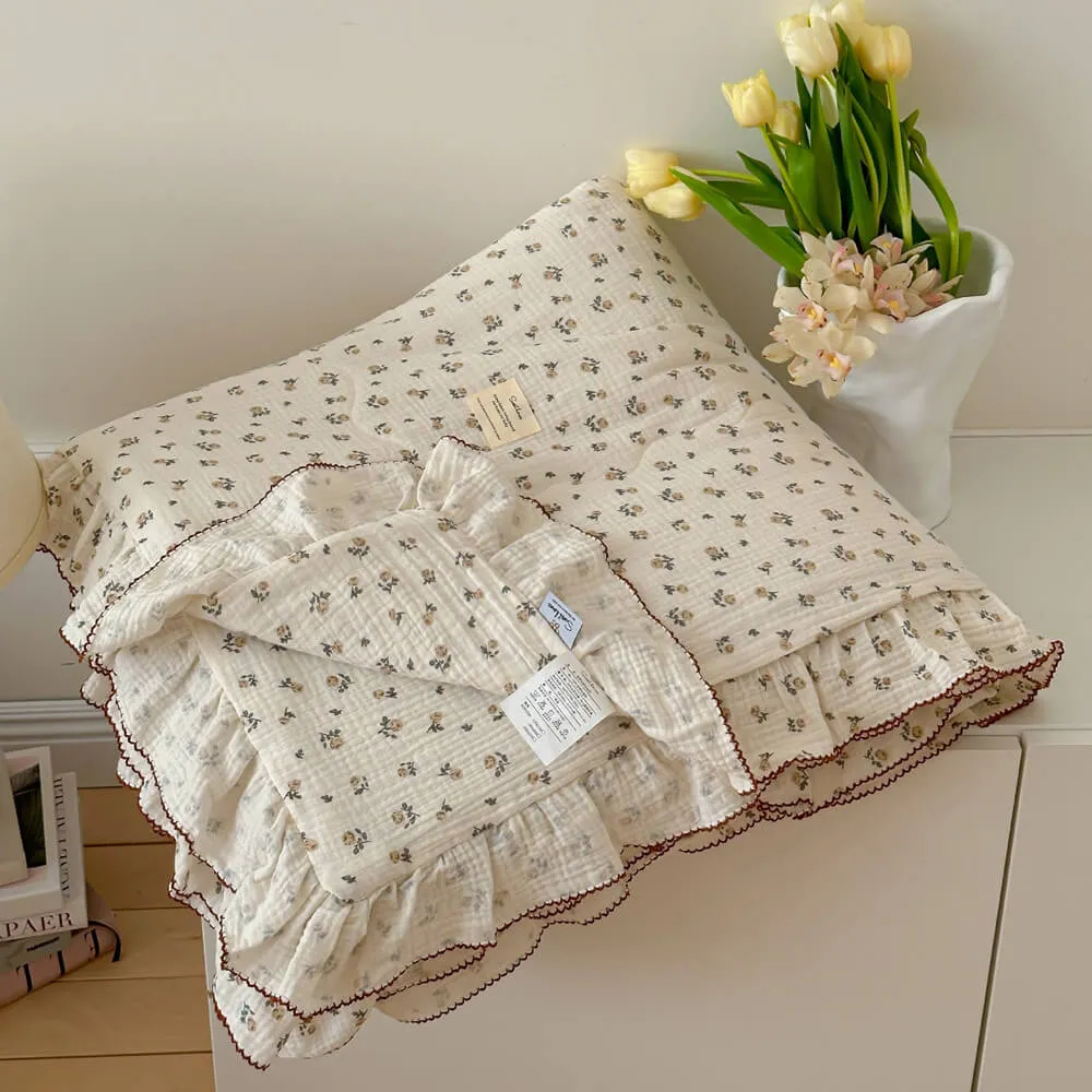 Floral Printed 3-piece Quilt Set