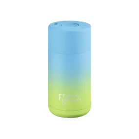 Frank Green Reusable Insulated Cup Gradient - Sky Blue & Pistachio Green