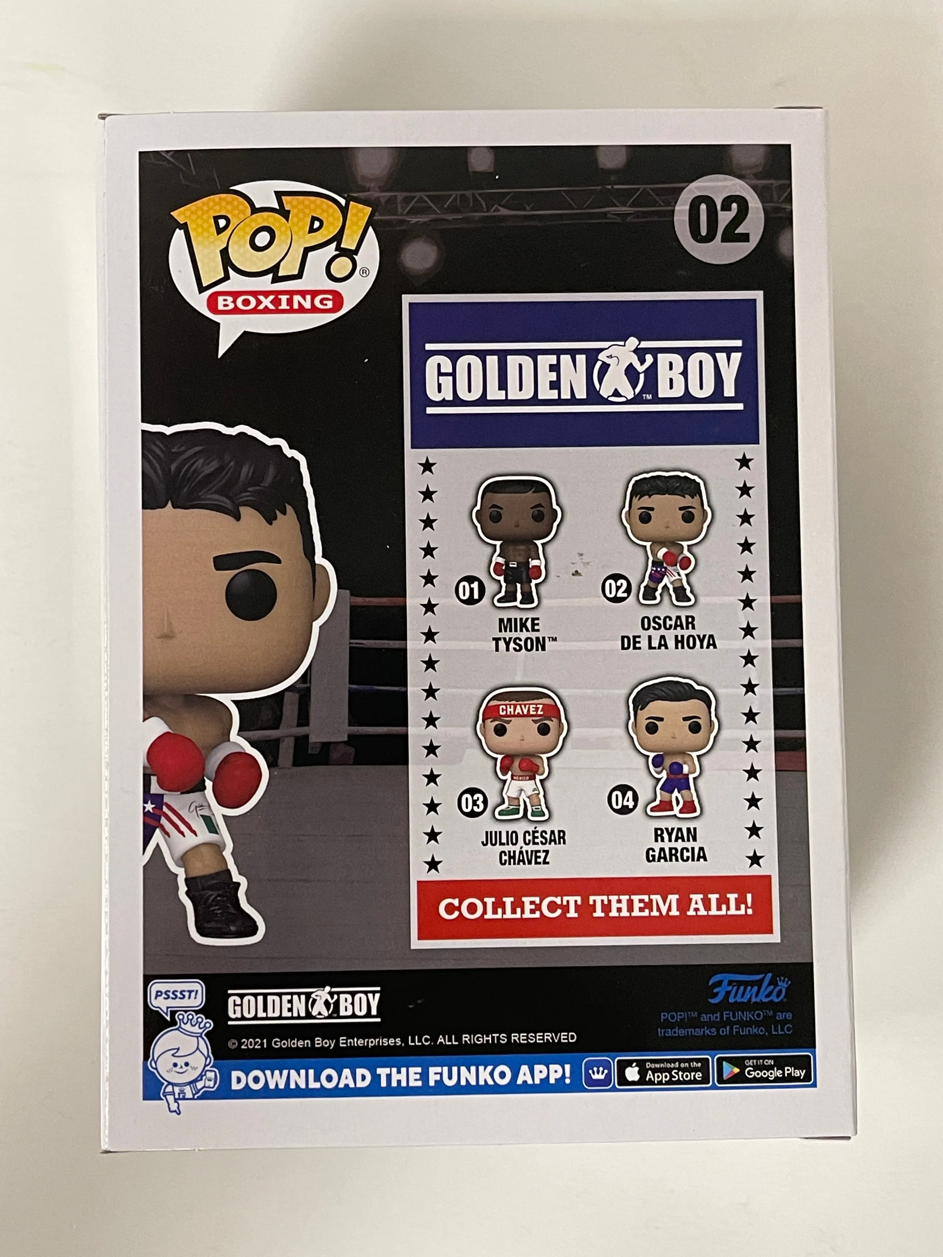 Funko Pop! Boxing Oscar De La Hoya #02 Golden Boy 11 Time Champion 2021