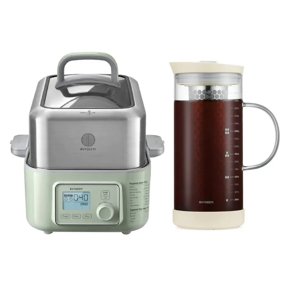 G553 Food Steamer with Cold Brew Coffee Maker - Bundle Offer