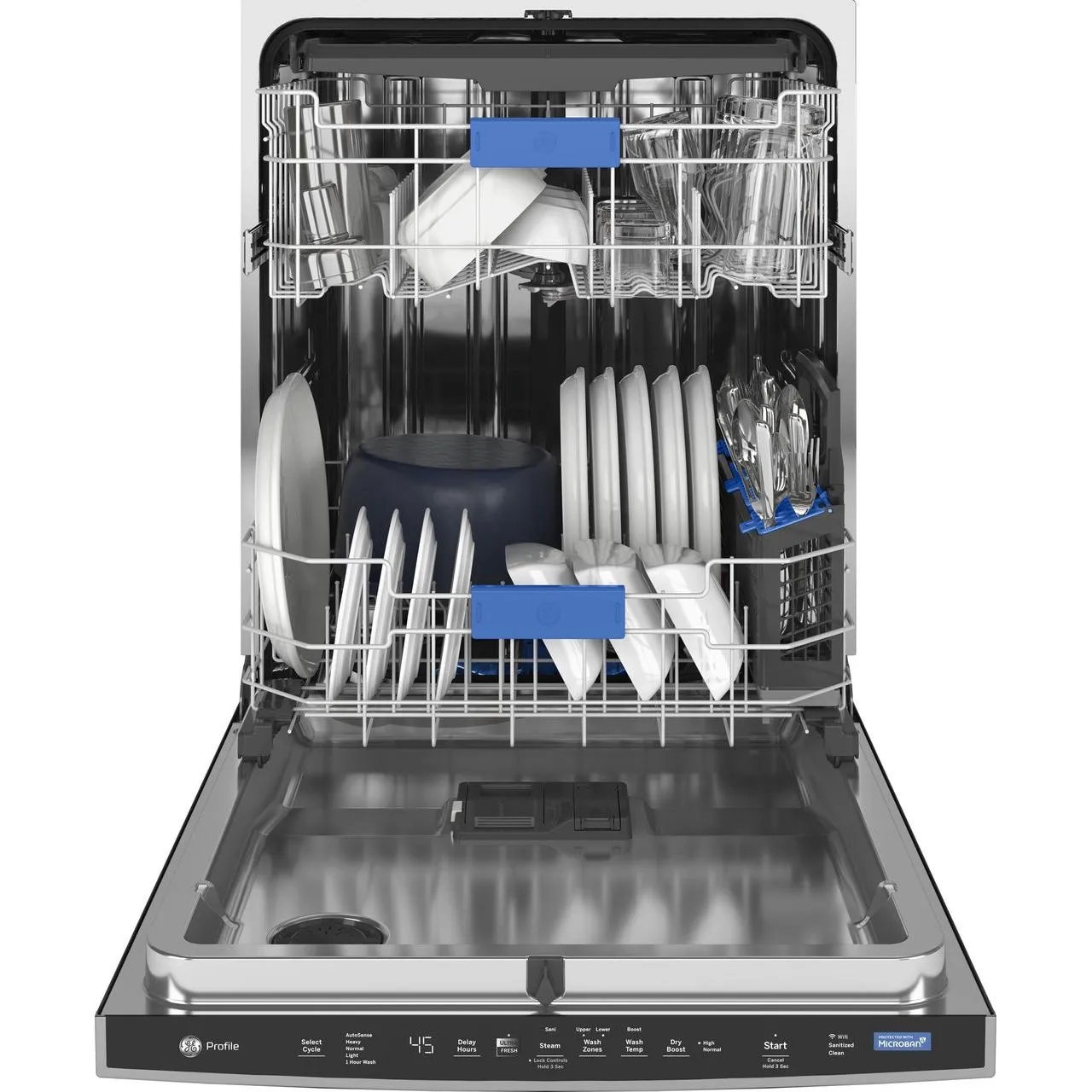 GE Profile 24-inch Built-In Dishwasher with UltraFresh System PDP755SYRFS