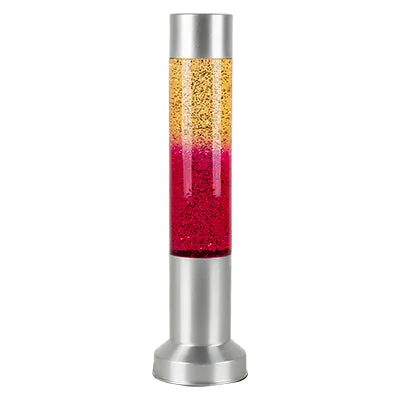 Glitter Lamp Pink with Grey Base