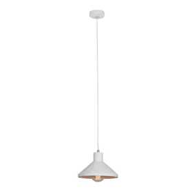 Gypsum Pendant 255Mm White