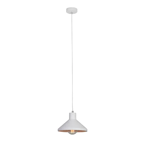 Gypsum Pendant 255Mm White