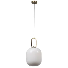 Hallstat Pendant 250Mm Opal Glass