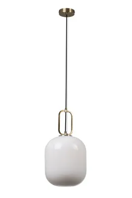 Hallstat Pendant 350Mm Opal Glass