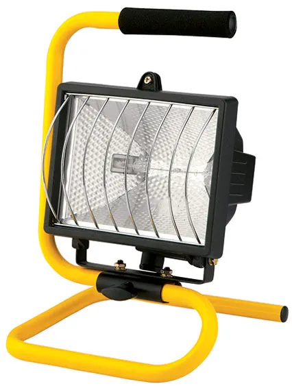 Halogen Portable 500w Worklight Yellow & Black