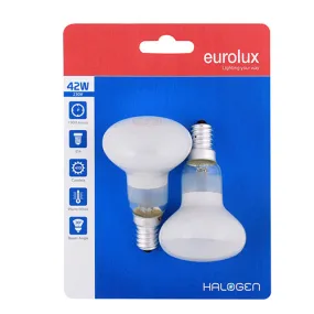 Halogen R50 Reflector E14 42w Twin Pack