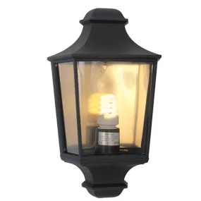 Hamlet Lantern 3 Panel Half Wall 230mm Black