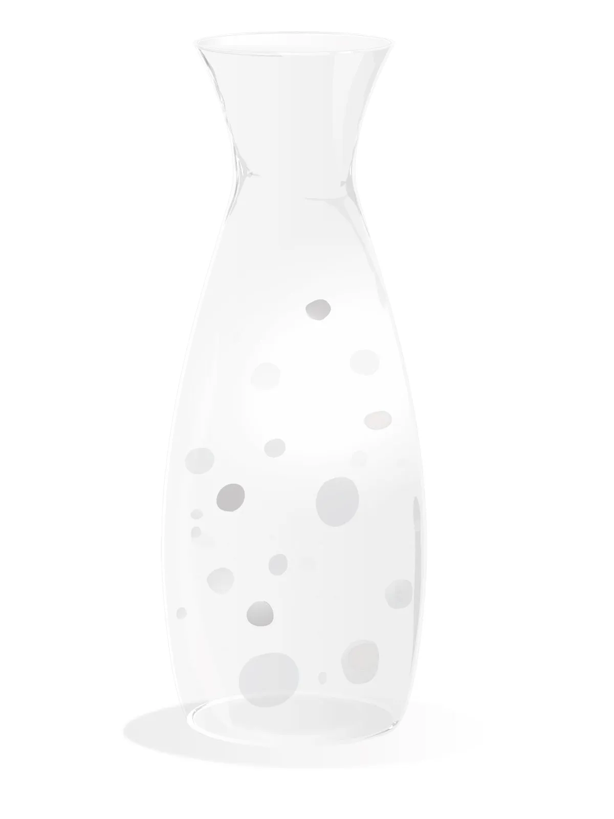 Handblown Glass Water Carafe Harlequin