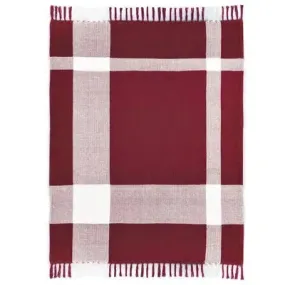 Highland 80284RRW Rio Red/White Throw Blanket