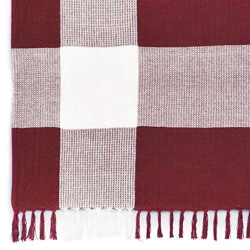 Highland 80284RRW Rio Red/White Throw Blanket