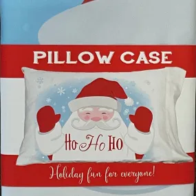 Ho Ho Ho Santa Face Pillow Case