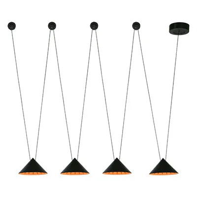 Hook 4Lt Triangle Pendant 195Mm Black/Orange