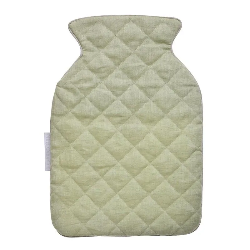 Hot Water Bottle Cover Peridot/Grey