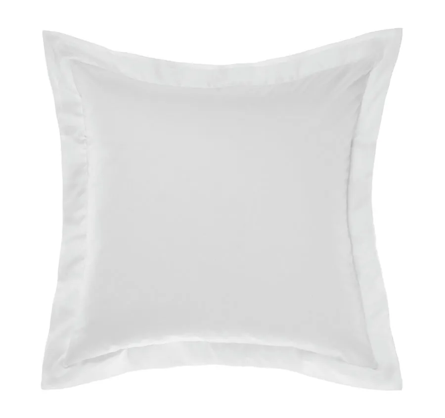 Hotel Augusta 500THC Cotton Sateen European Pillowcase White