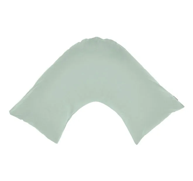 Hotel Augusta 500THC Cotton Sateen V-Shape Pillowcase Green Gum