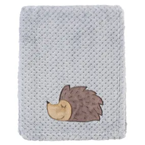 Hudson Baby Plush Waffle Blanket, Hedgehog