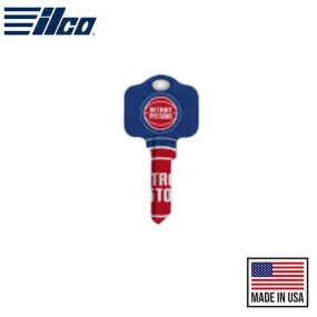 Ilco - NBA TeamKeys - Key Blank - Detroit Pistons - KW1 (5 Pack)