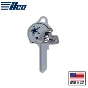 Ilco - NFL TeamKeys - Helmet Edition - Key Blank - Dallas Cowboys - KW1 (5 Pack)