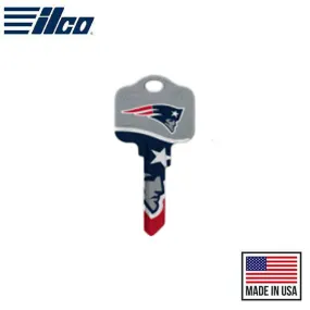 Ilco - NFL TeamKeys - Key Blank - New England Patriots  - SC1 (5 Pack)