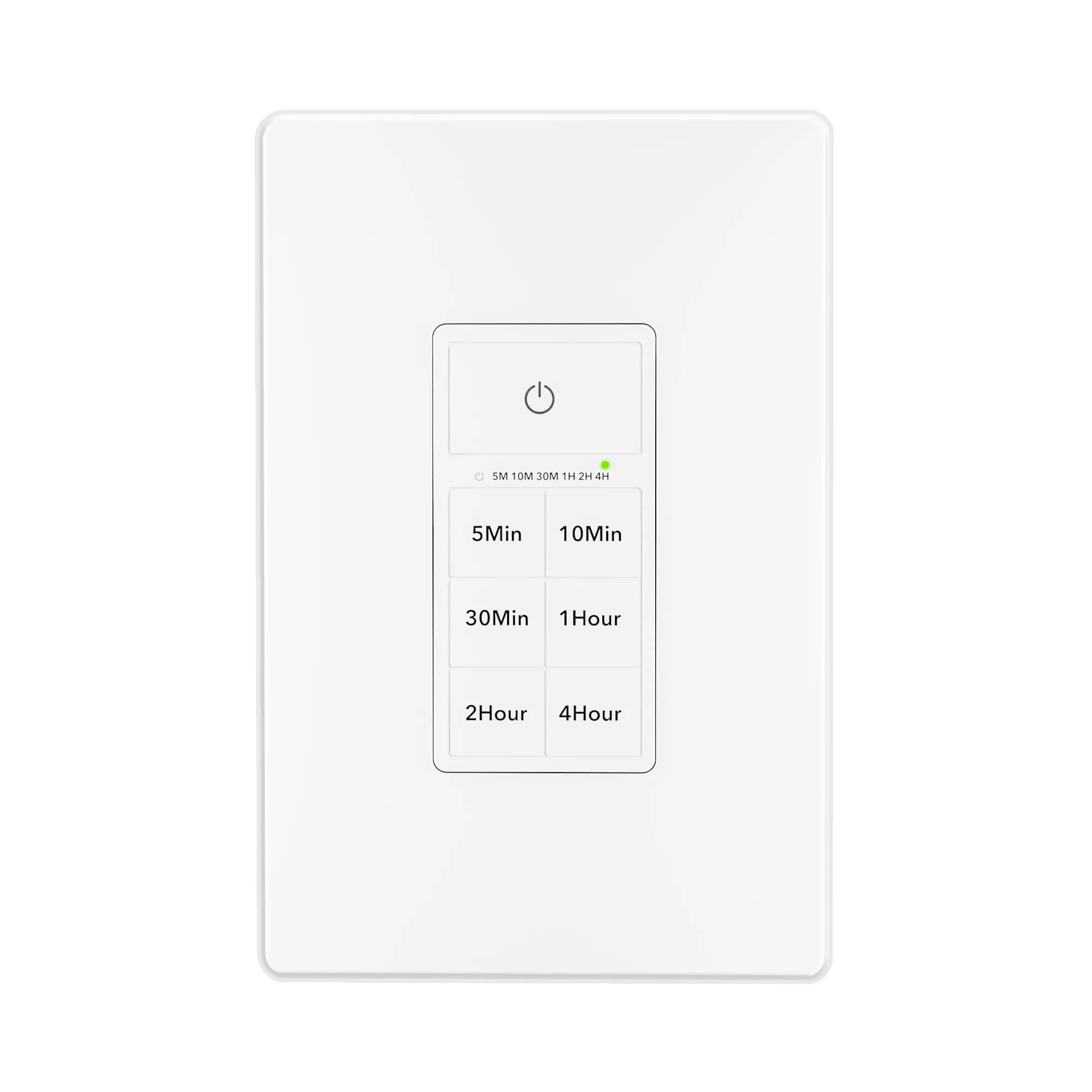 In-Wall Countdown Timer Switch with Push Button 5-10-30-60mins 2-4hours Neutral Wire Required Bn-link