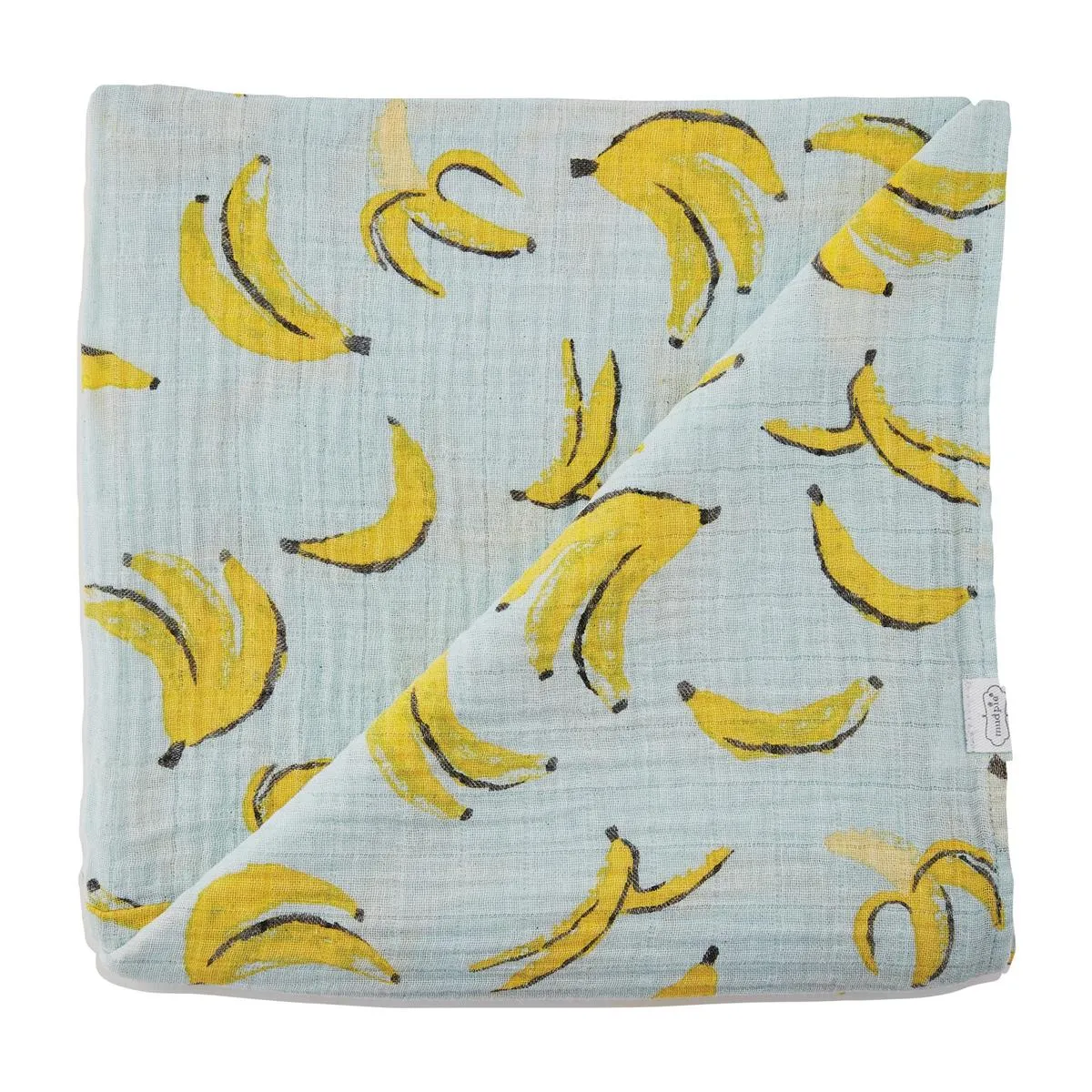 Infant Monkey & Banana Rattle and Swaddle Blanket Set