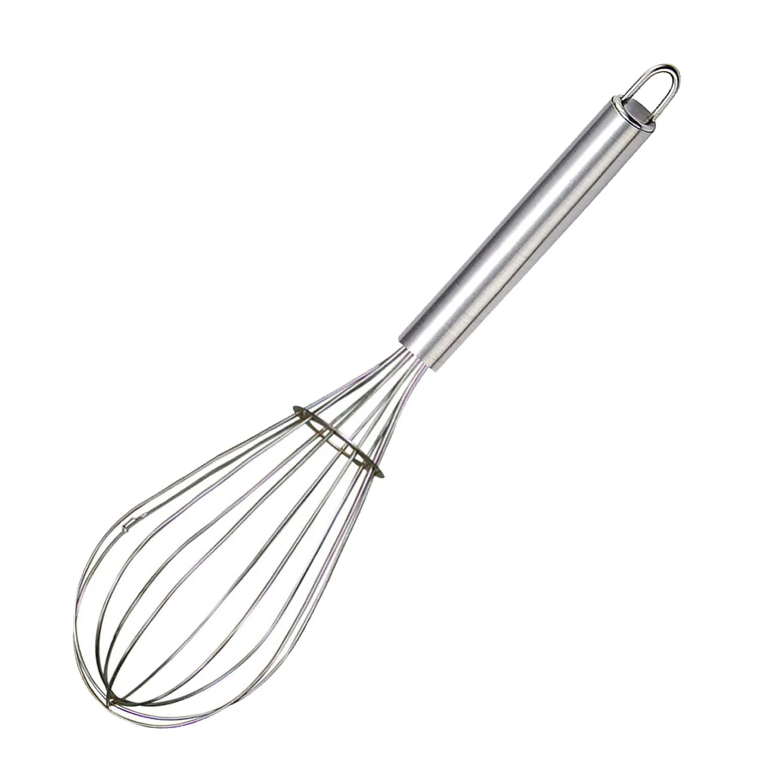 Kuber Industries 2.5 MM 2 Pieces Stainless Steel Hand Blender Mixer Froth Whisker Latte Maker for Milk Coffee Egg Beater Juice,40 cm (Silver) - CTKTC31340