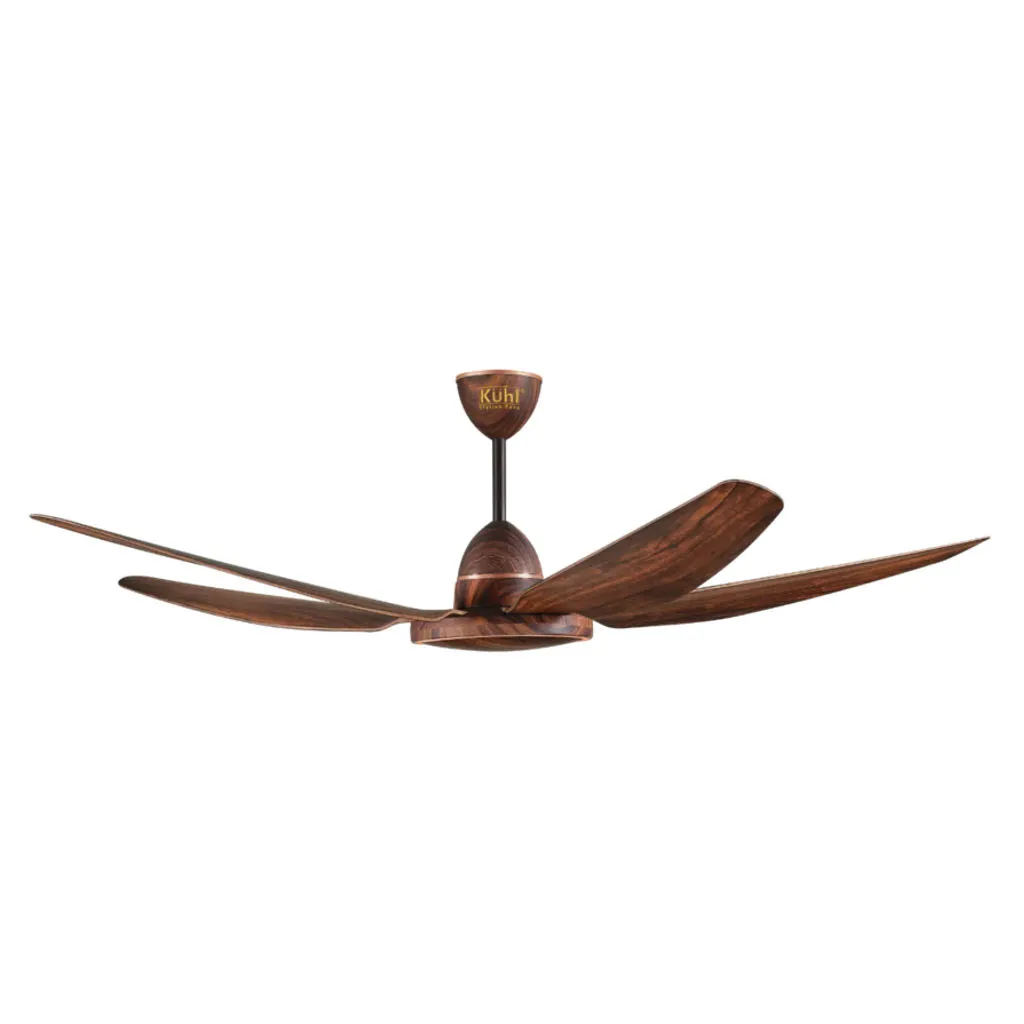 Kuhl Brise E5 BLDC Ceiling Fan With Remote 1320 mm Teak