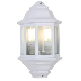 Lantern 5 Panel Half Wall White 2xE27