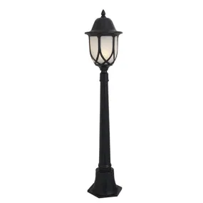 Lantern 6 Panel Alab. 1LT Pole Black