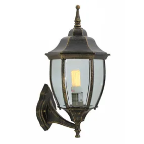 Lantern 6Panel Large Up-Facing Black Gold