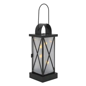 LED 10LT Starlight Lantern Black Battery Operated