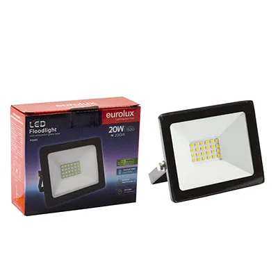 LED 20w Floodlight Black 4000K