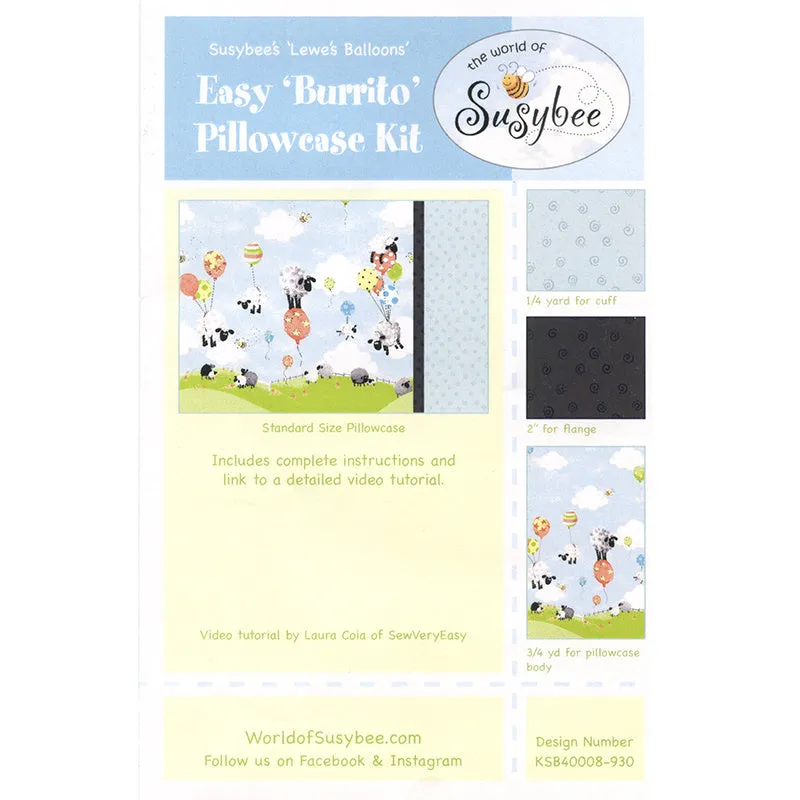 Lewe's Balloons Pillowcase Kit